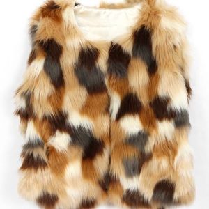 Do Everything in Love Faux Fur Vest